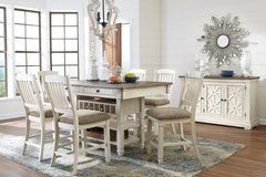 Bolanburg Counter Height Dining Table and 6 Barstools with Server
