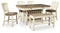 Bolanburg Counter Height Dining Table, 4 Barstools, Bench and Server