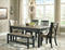 Tyler Creek Dining Table with 4 Chairs and Bench