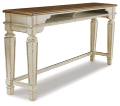 Realyn Counter Height Dining Table and 3 Barstools