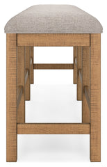 Havonplane Counter Height Dining Table, 6 Barstools and Bench