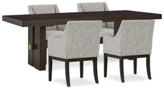 Burkhaus Dining Table and 4 Chairs