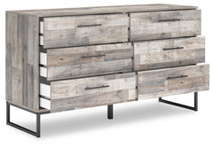 Neilsville Queen Platform Bed, Dresser, Chest and 2 Nightstands
