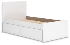 Onita Twin Panel Platform Bed with 1 Side Storage