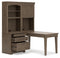 Janismore 4-Piece Bookcase Wall Unit with Desk