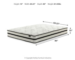 Chime 10 Inch Hybrid King Mattress in a Box