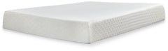10 Inch Chime Memory Foam King Mattress and Foundation
