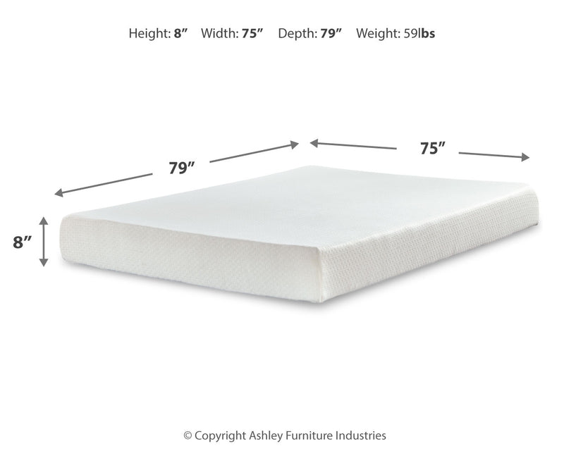 Chime 8 Inch Memory Foam King Mattress and Adjustable Base