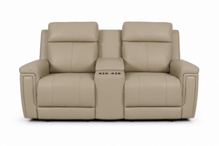 Masher Power Reclining Loveseat with Console and Lumbar