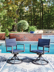 Rocky Creek Outdoor Sling Swivel Chair (Set of 2)