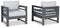 Amora Outdoor Loveseat, 2 Lounge Chairs and Coffee Table