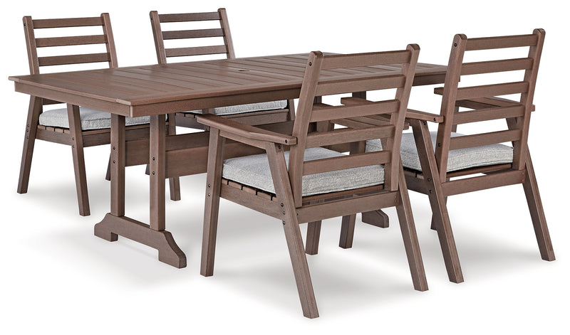 Emmeline Outdoor Dining Table with 4 Chairs