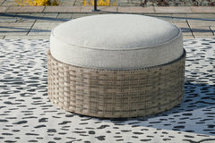 Calworth Outdoor Ottoman with Cushion