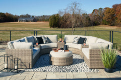 Calworth 8-Piece Outdoor Sectional with Ottoman