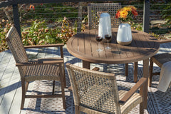 Germalia Outdoor Dining Table with 4 Chairs