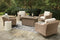Beachcroft 5-Piece Outdoor Fire Pit Table with 4 Chairs