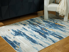 Vinlett 5' x 7' Washable Rug