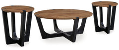 Hanneforth Coffee Table and 2 End Tables