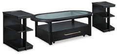 Winbardi Coffee Table and 2 Chairside End Tables