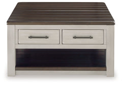 Darborn Lift-top Coffee Table and 2 Chairside End Tables