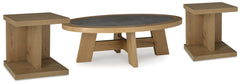 Brinstead Coffee Table and 2 Chairside End Tables