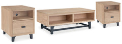 Freslowe Lift-top Coffee Table and 2 End Tables