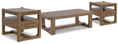 Cabalynn Coffee Table and 2 End Tables