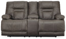 Wurstrow Power Reclining Loveseat with Console