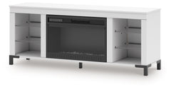 Brollevi 60" TV Stand with Electric Fireplace