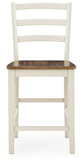 Brinfern - Barstool (Set of 2) - Brown / Antique White