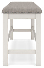 Robbinsdale - Dbl Counter Height Upholstered Dining Bench - Antique White