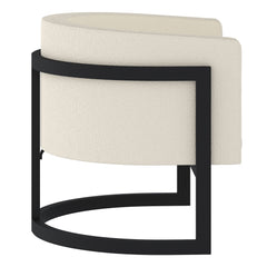 Zhuri - Accent Chair - Ivory / Black