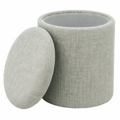 Twyla - Round Storage Ottoman - Sage