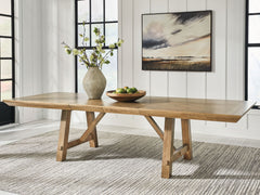Ridgester - Rectangular Dining Room Extension Table - Light Brown