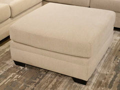 Mandi Point - Oversized Accent Ottoman - Marble