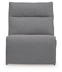Modmax II - 8-Piece Power Reclining Sectional With LAF Press Back Power Chaise And Console - Salt And Pepper