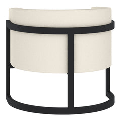 Zhuri - Accent Chair - Ivory / Black
