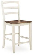 Brinfern - Barstool (Set of 2) - Brown / Antique White