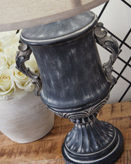 Morvanford - Poly Table Lamp - Antique Black