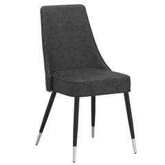 Silvano - Side Chair (Set of 2) - Vintage Gray / Black