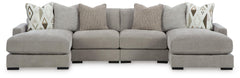 Aslan Court - 4-Piece Sofa Pit Sectional - Pebble