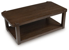 Breckington - Rectangle Cocktail Table - Dark Brown