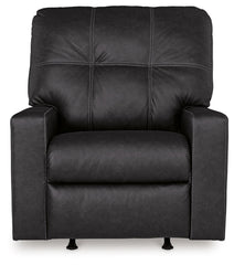 Barlin Mills - Rocker Recliner - Faux Leather - Carbon