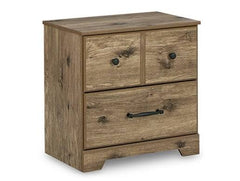 FLOOR MODEL Ashley Furniture Shurlee Two Drawer Night Stand B2119-92 Light Brown