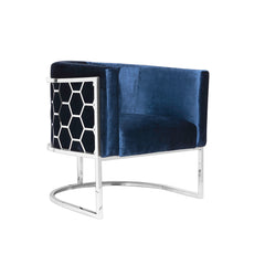 Honeycomb Chair: Blue Velvet