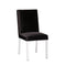 Emiliano Dining Chair: Black Velvet Color