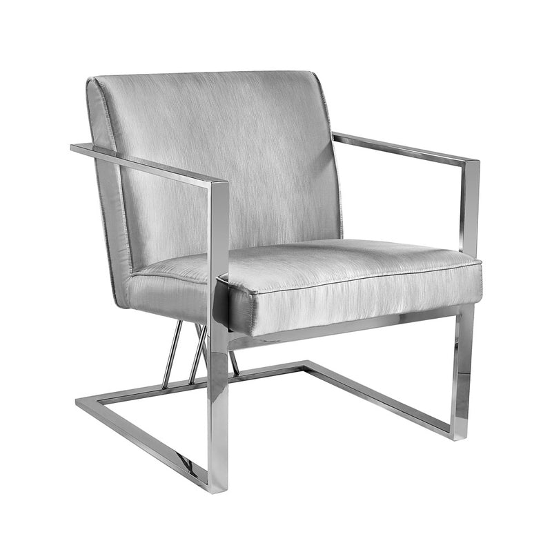 Fairmont Chair: Silver Satin