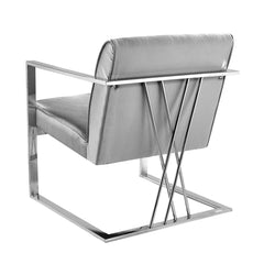 Fairmont Chair: Silver Satin