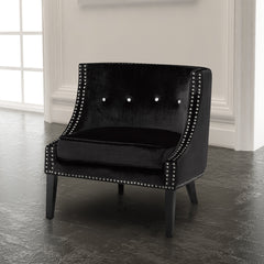 Lucy Black Velvet Chair