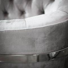 Pinnacle Grey Sheen Velvet Chair